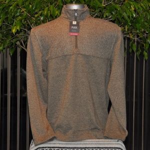 VAN HEUSEN FLEX 1/4 ZIPPER FLEECE PULLOVER NWT